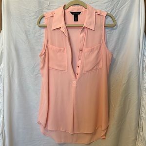 White House Black Market size medium peach top